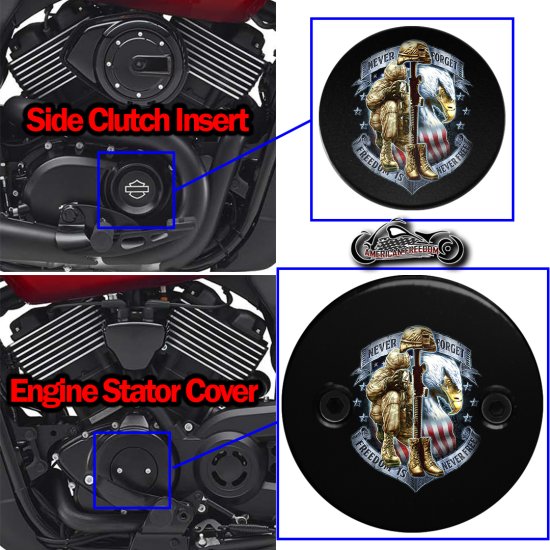 Harley Davidson XG500/XG750 2 PC set Freedom is never free